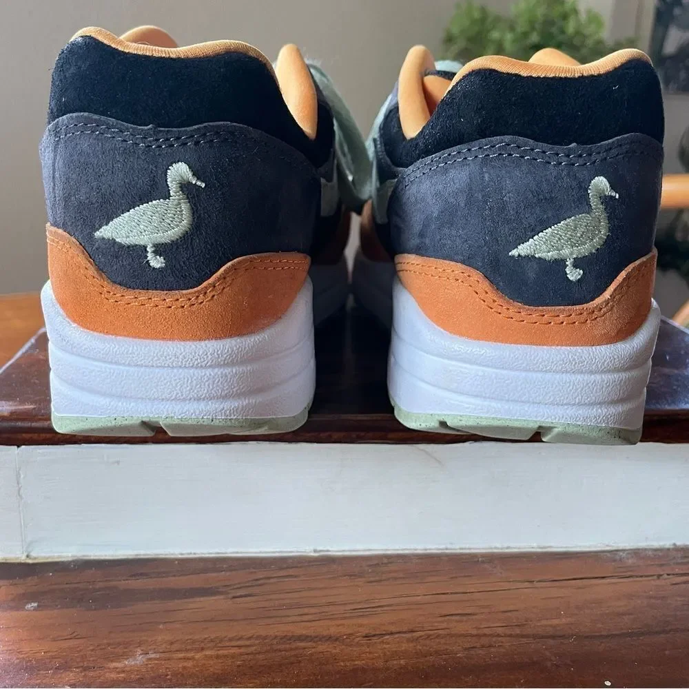 Nike Men’s Air Max 1 Premium Ugly Duckling - Honeydew Orange Gray White Size 5
